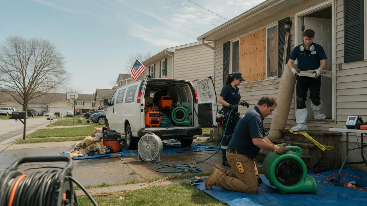 Water Damage Restoration in Christiansburg, OH near me